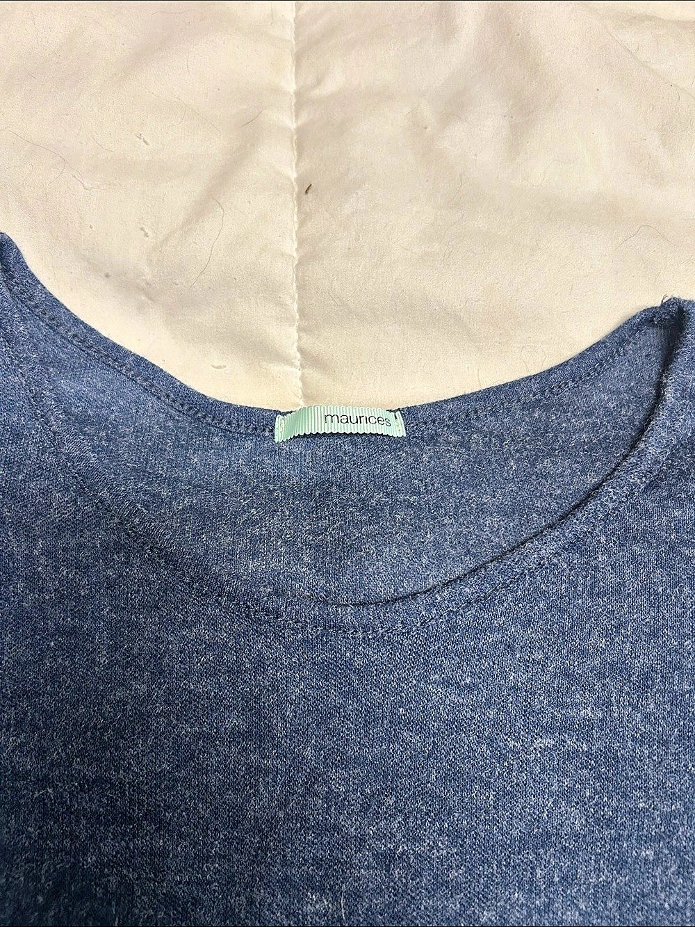 Maurice’s Blue Lace-Hem Shirt - Picture 3 of 3